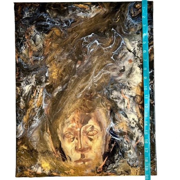 16”x20” Original Mixed Media Painting on Canvas Artwork - Picture 5 of 8